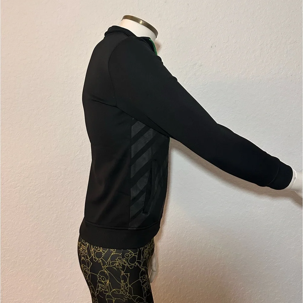 Puma Jacket  Boys Large Black/Green Full Zip New No Tag - Picture 6 of 11